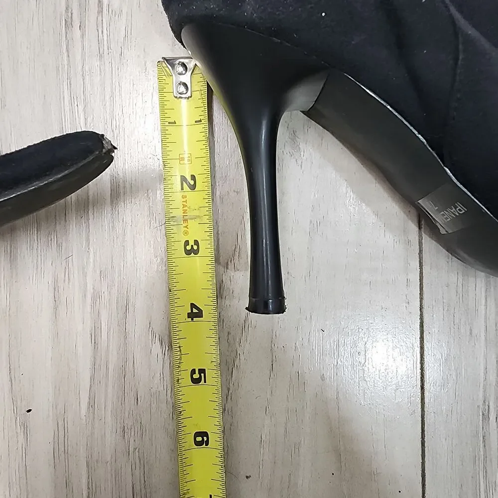 Women's Furry Trimmed Side Zipper Slim High Heel Suede Retro Over-Knee Boots 7.5